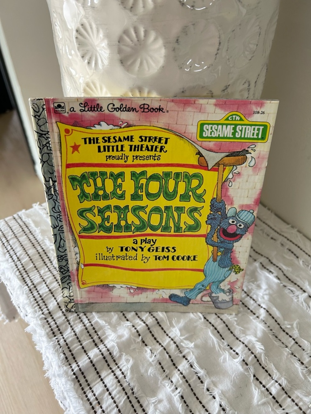 Vintage 1979 Sesame Street The Four Seasons Little Golden Book